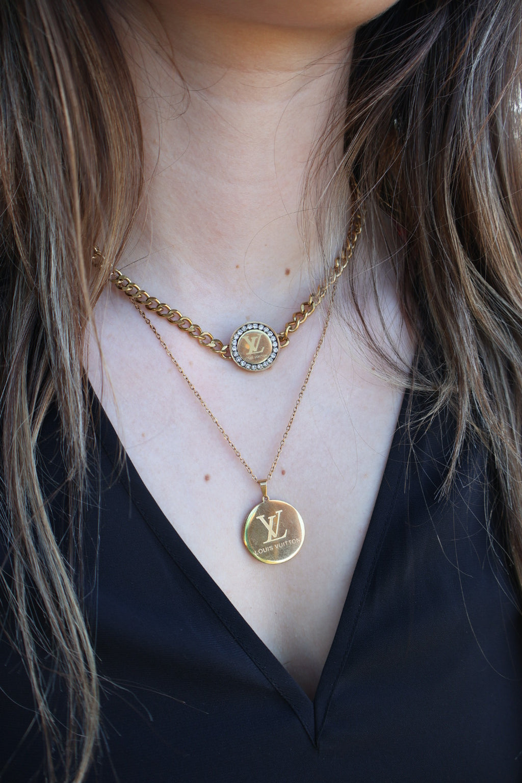 LV Big Pendant Necklace
