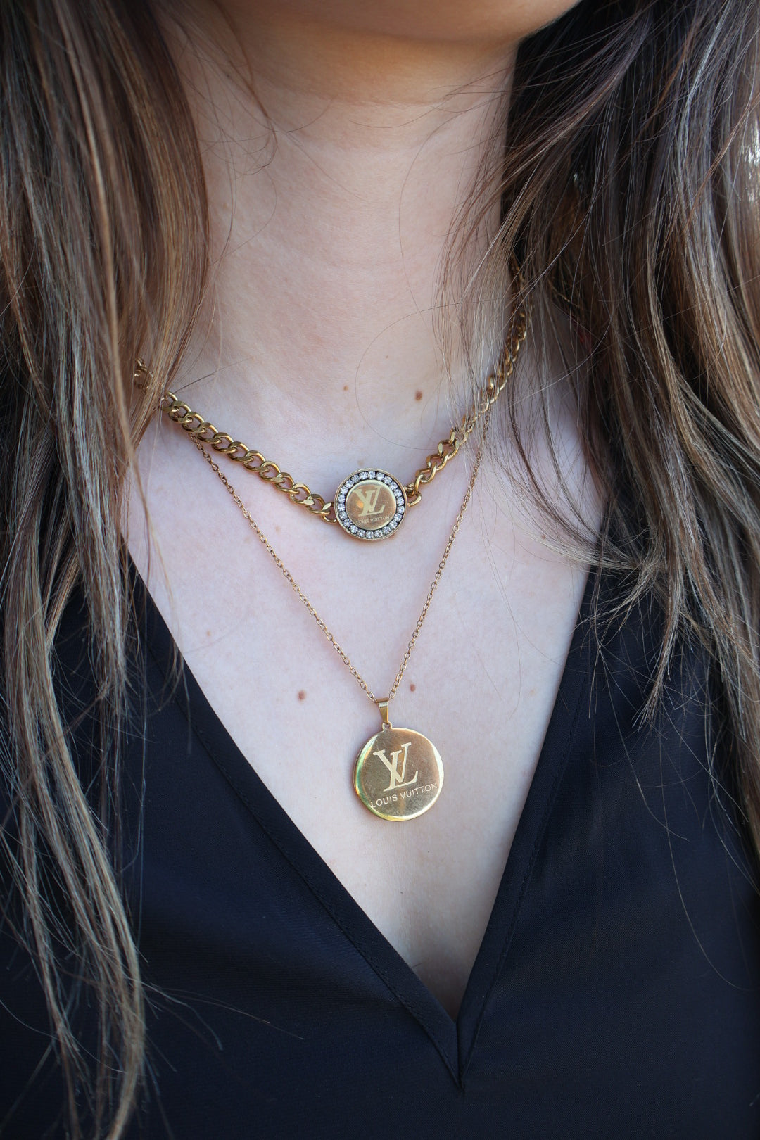 LV Big Pendant Necklace