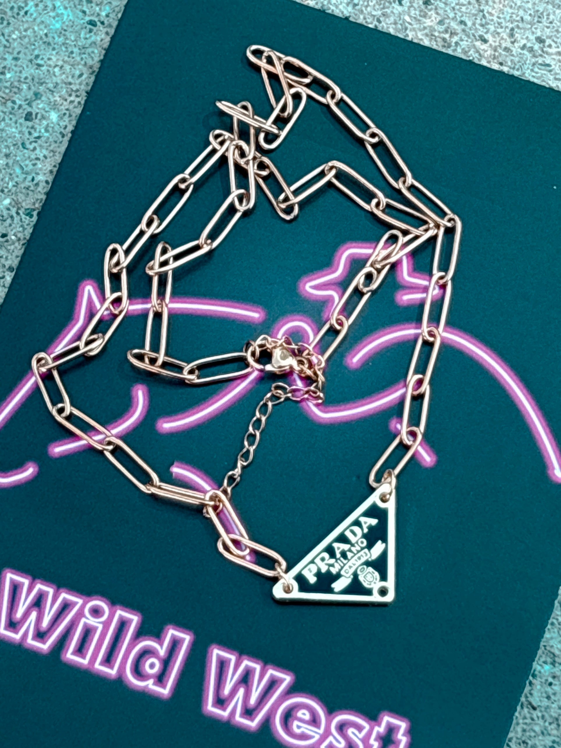Crimson Luxe Chained Necklace
