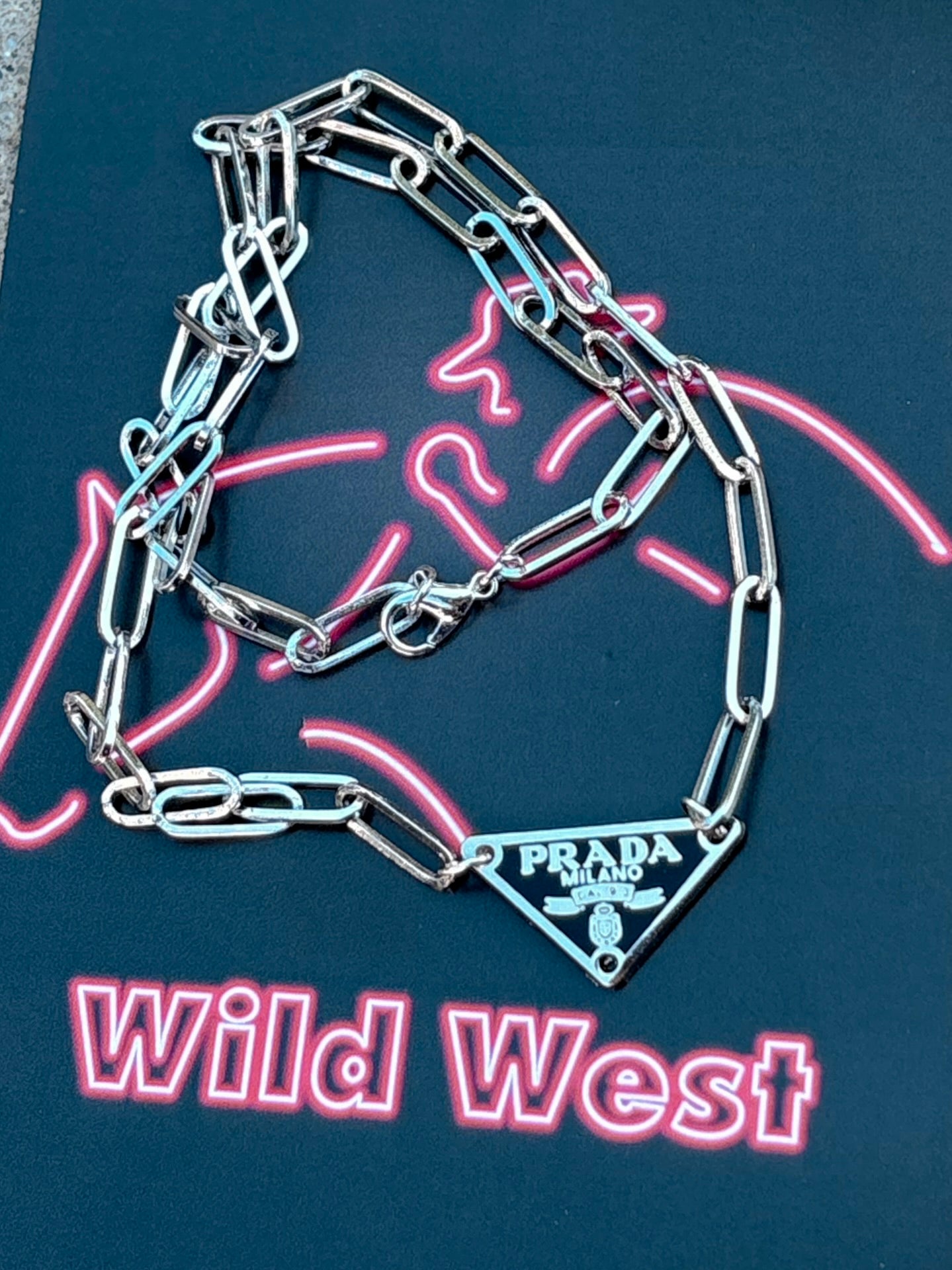 Crimson Luxe Chained Necklace