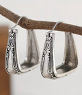 Silver Stirrup Earrings